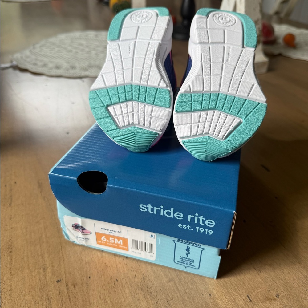 Stride Rite Vibrant Pink and Teal Sneakers - Picture 5 of 5